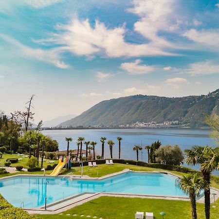 Luganersee, Pool, Strand, Parkplatz, Suite 204 Біссоне Екстер'єр фото